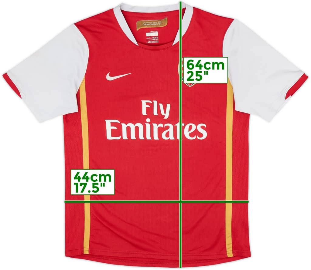 2006-08 Arsenal Home Shirt - 6/10 - (12-13 Years)