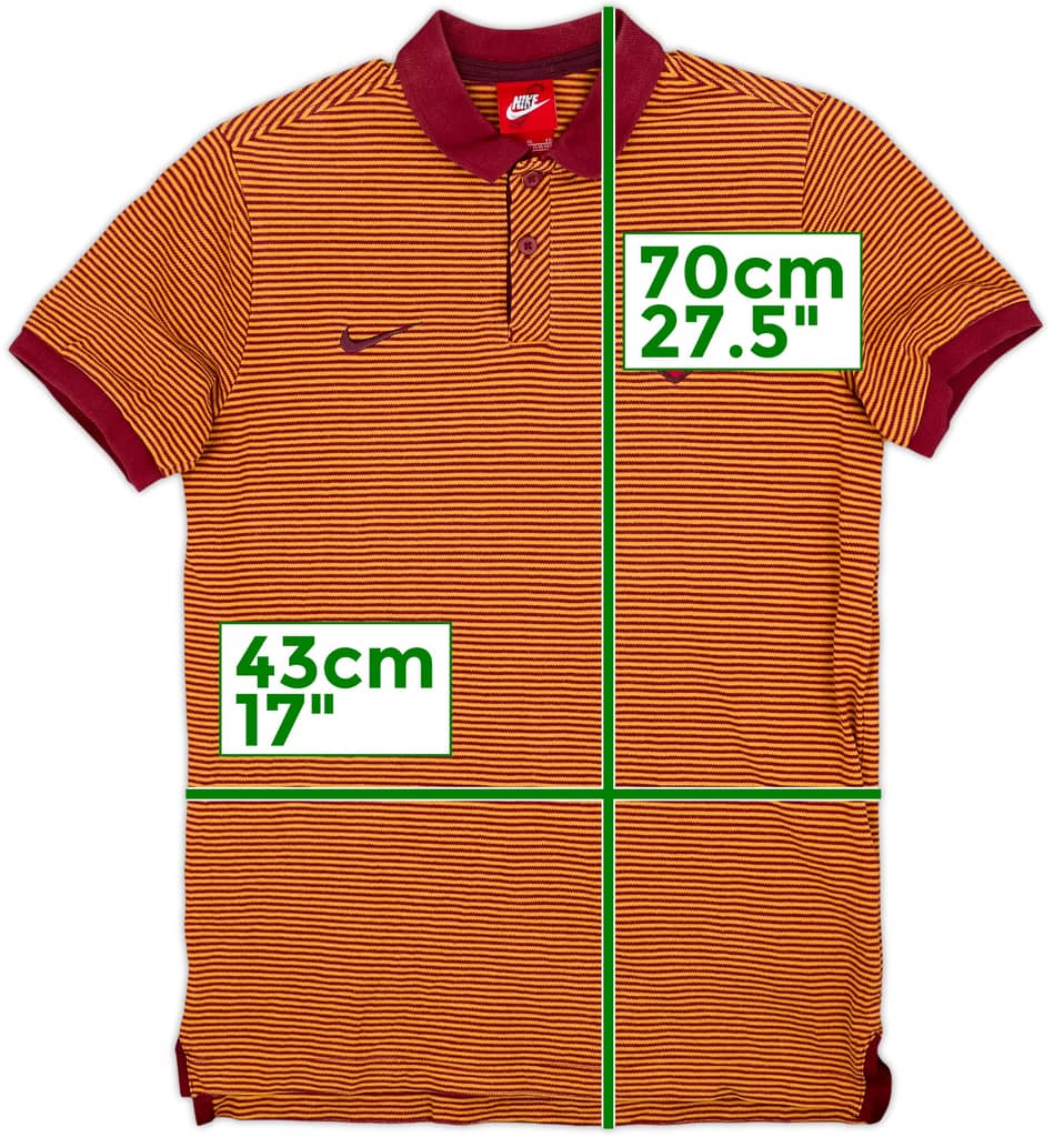 2016-17 Roma Nike Polo Shirt - 9/10 - (15-16 Years)