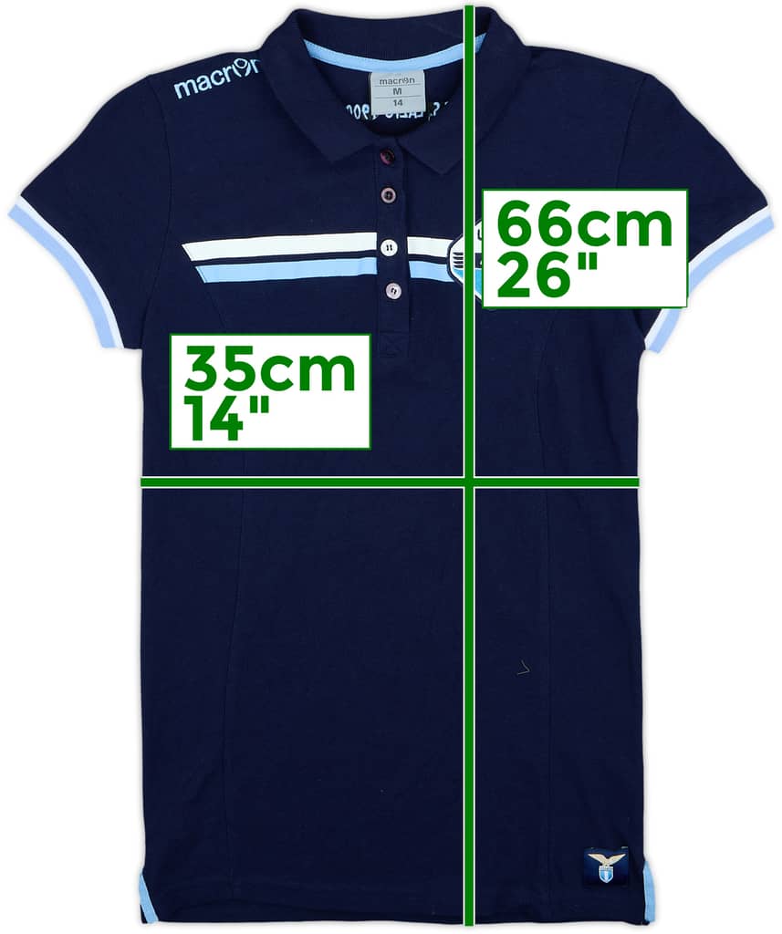 2014-15 Lazio Macron Polo Shirt - 8/10 - (Women's M)