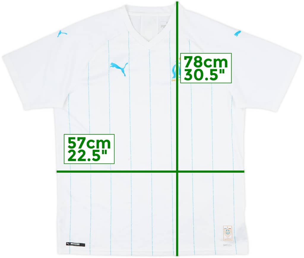 2019-20 Olympique Marseille Home Shirt - 5/10 - (XL)
