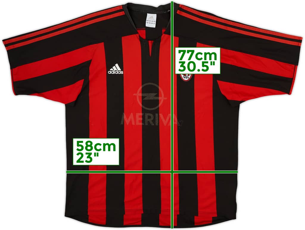 2003-04 AC Milan Home Shirt - 4/10 - (L)