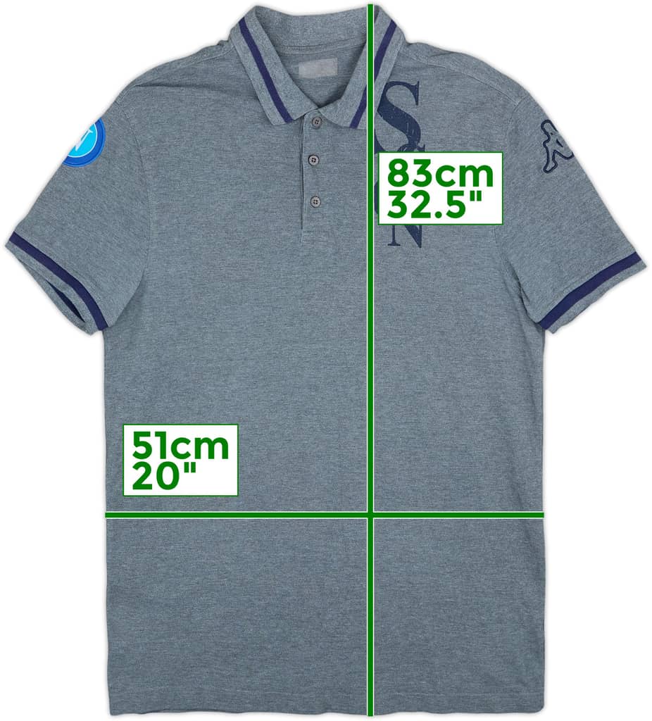 2015-16 Napoli Kappa Polo Shirt - 8/10 - (L)
