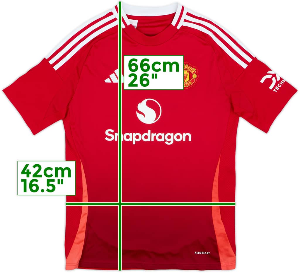 2024-25 Manchester United Home Shirt - 5/10 - (13-14 Years)