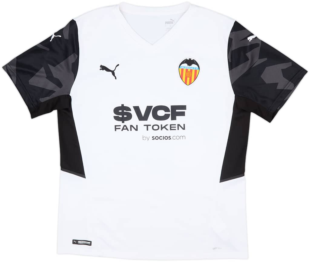 2021-22 Valencia Home Shirt - 8/10 - (L)