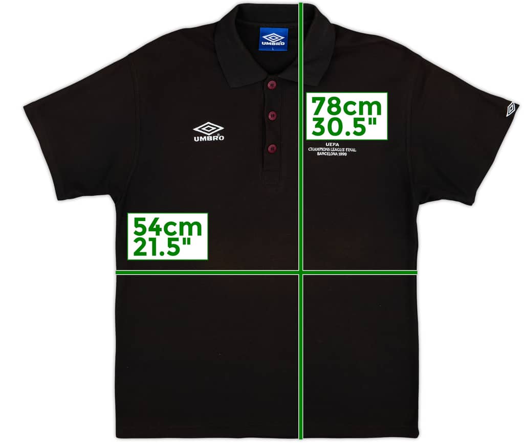 1999-00 Manchester United 'CL Final' Umbro Polo Shirt - 6/10 - (L)