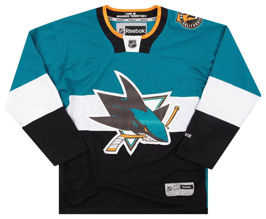 2015 San Jose Sharks Reebok Jersey (Alternate) M