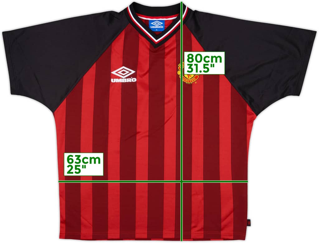 1998-99 Manchester United Umbro Training Shirt - 9/10 - (XL)