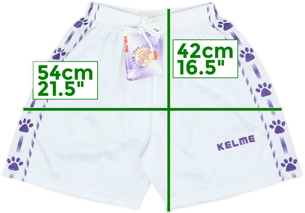 1996-97 Real Madrid Home Shorts (S)
