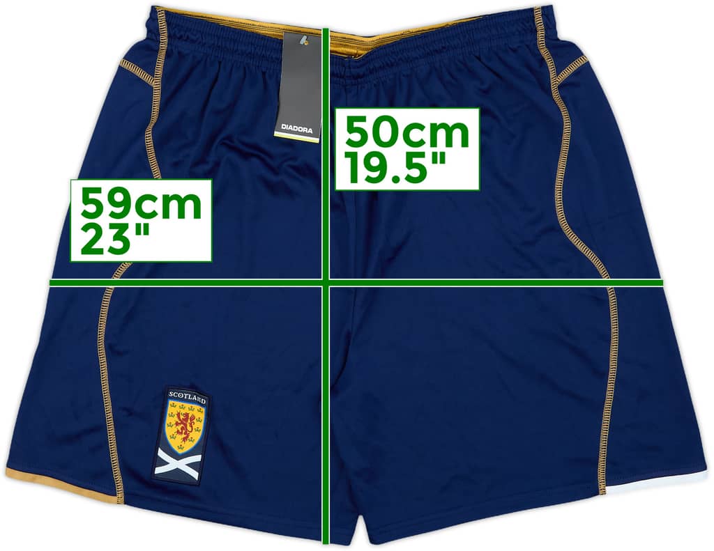2007-08 Scotland Home Shorts (XL)