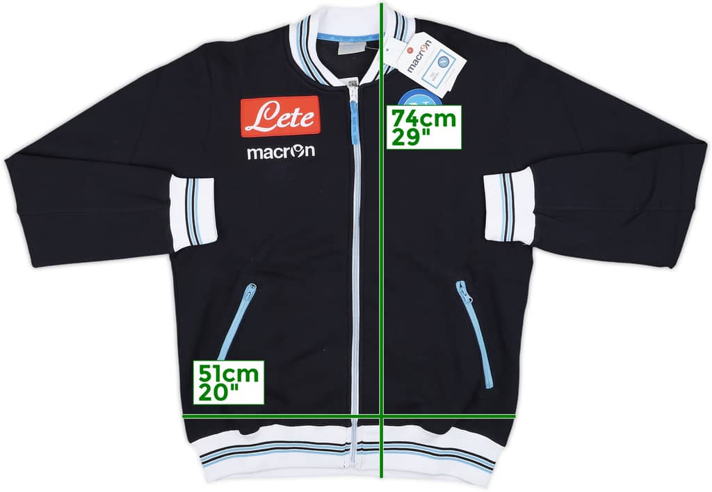 2010-11 Napoli Macron Track Jacket (L)
