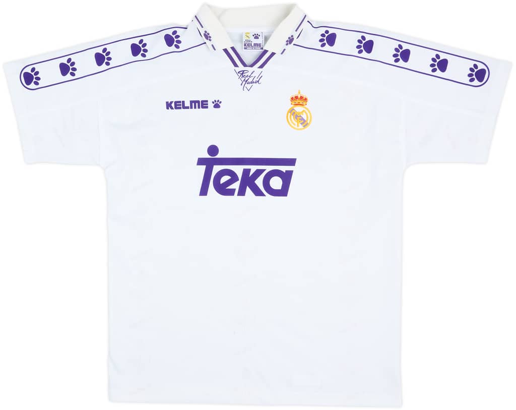 1996-97 Real Madrid Home Shirt - 8/10 - (L)
