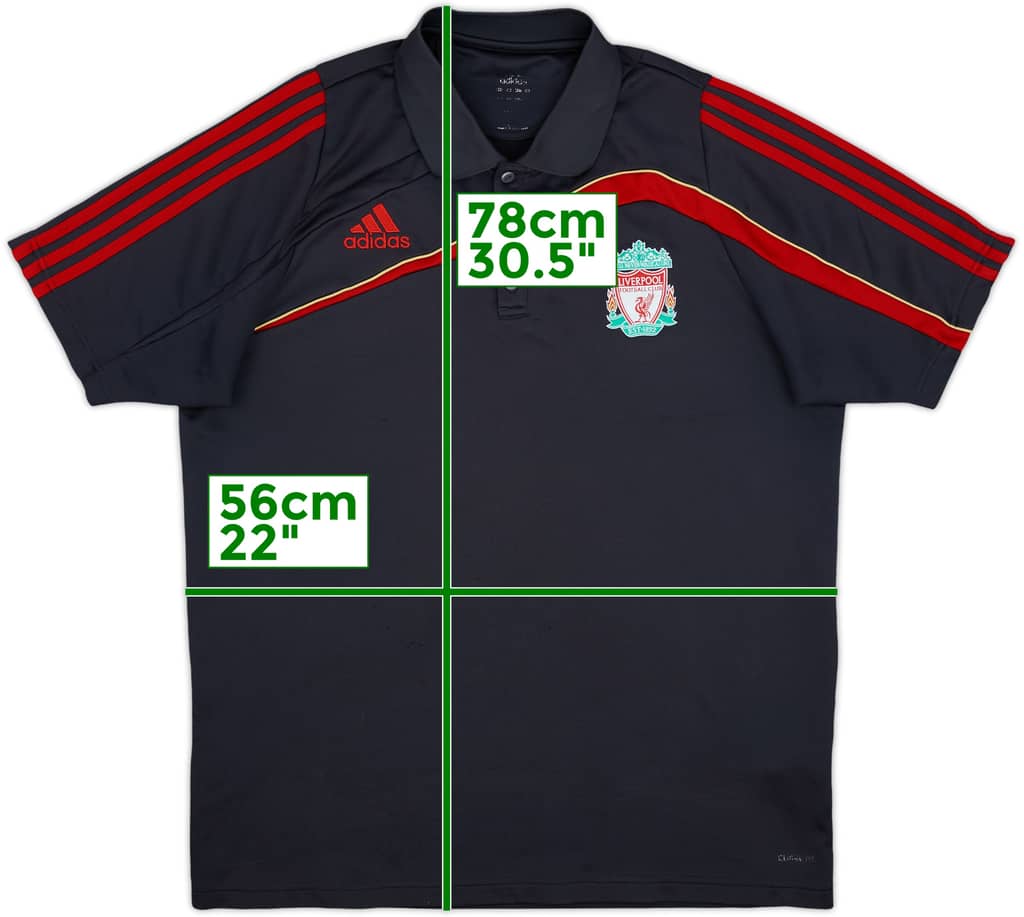 2009-10 Liverpool adidas Polo Shirt - 8/10 - (L)