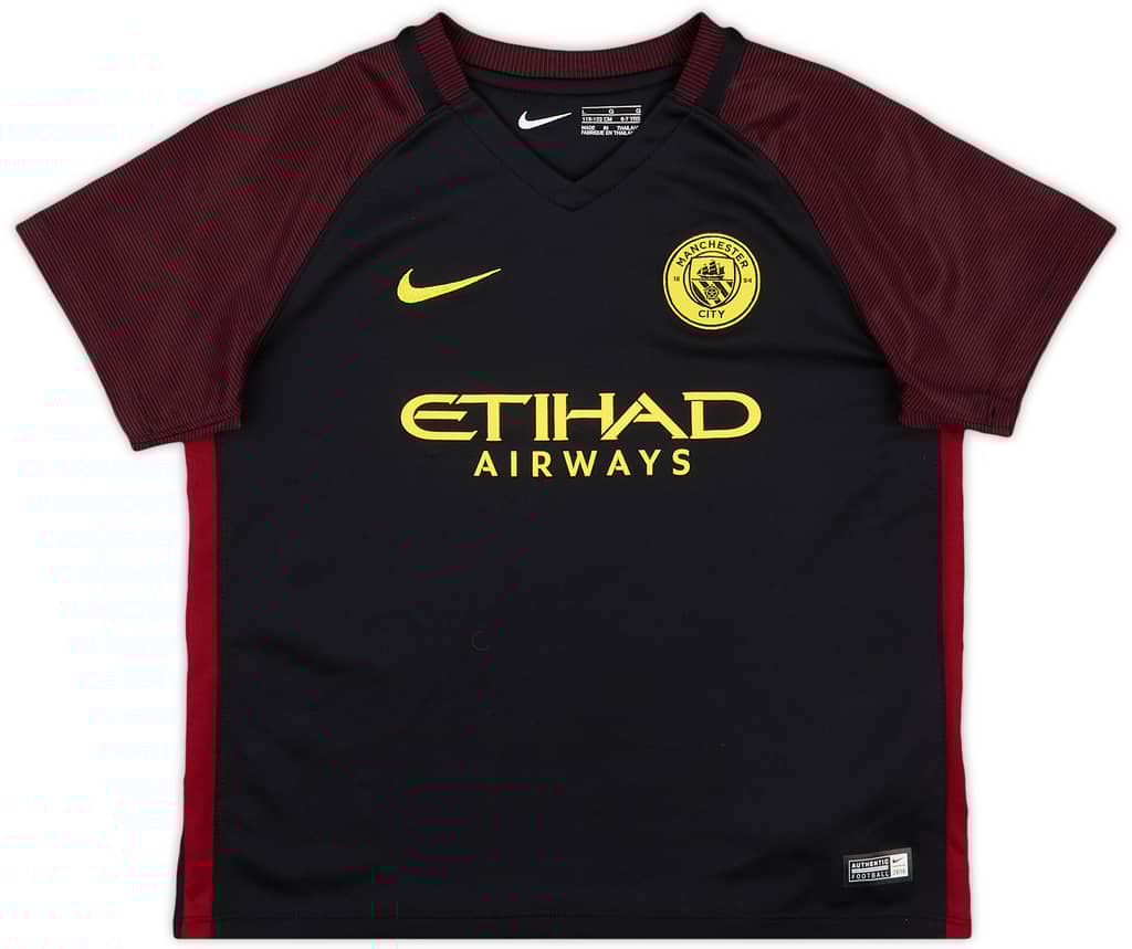 2016-17 Manchester City Away Shirt Kompany #4 - 9/10 - (6-7 Years)