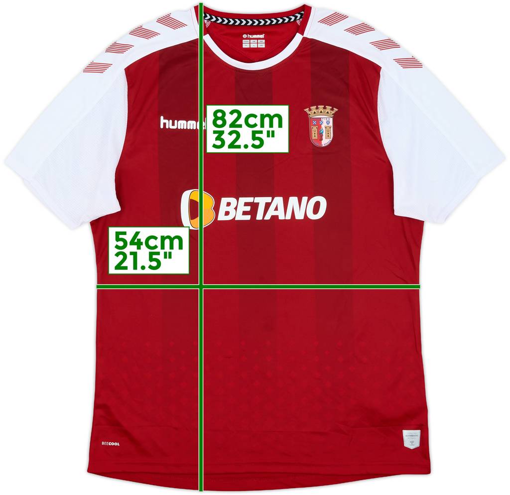 2019-20 Braga Home Shirt - 9/10 - (XXL)