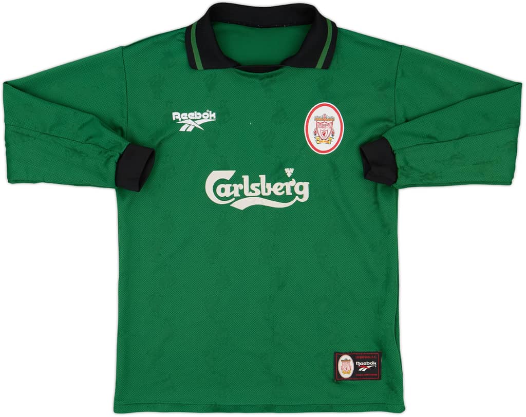 1996-97 Liverpool GK Shirt - 7/10 - (XL.Boys)