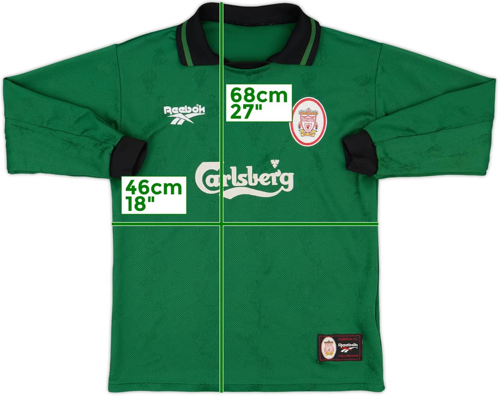 1996-97 Liverpool GK Shirt - 7/10 - (XL.Boys)