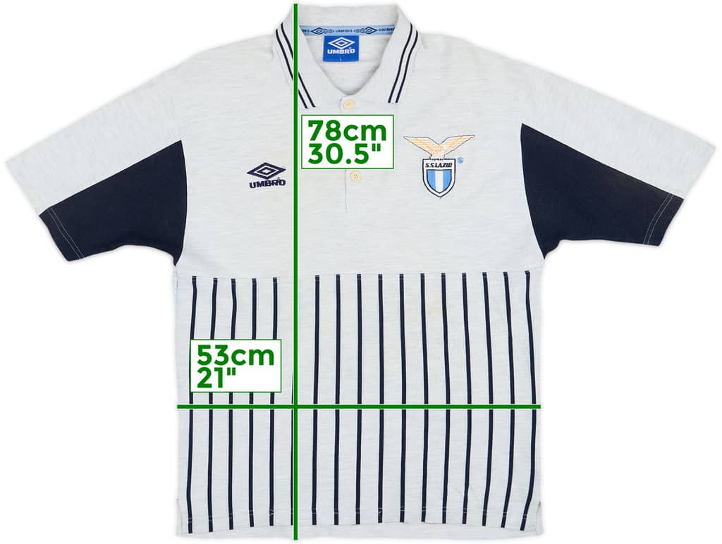 1994-95 Lazio Umbro Polo Shirt - 9/10 - (L)