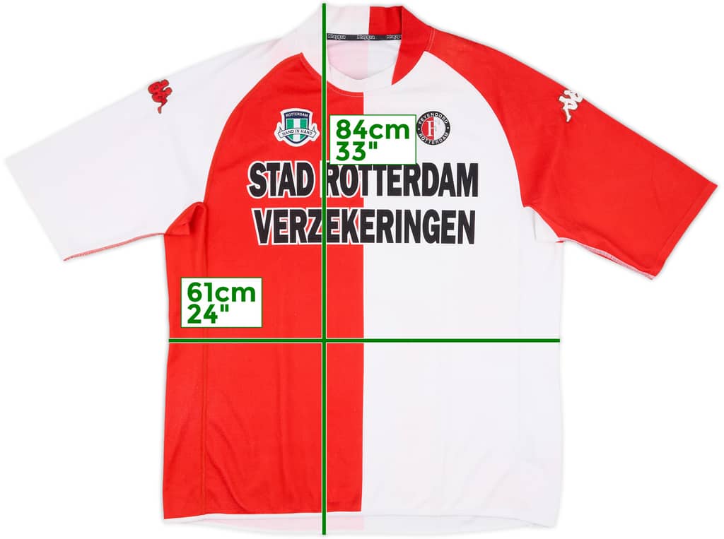 2003-04 Feyenoord Home Shirt - 5/10 - (5XL)