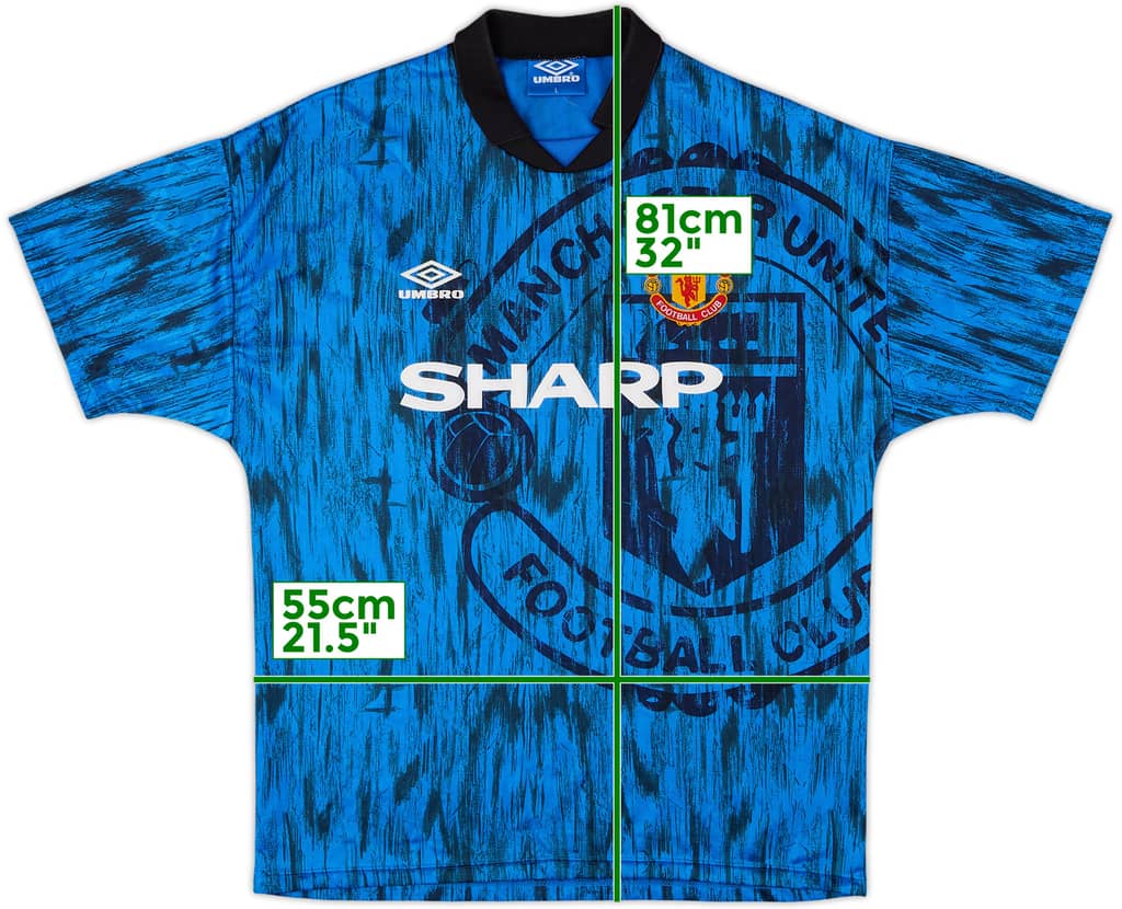 1992-93 Manchester United Away Shirt - 8/10 - (L)