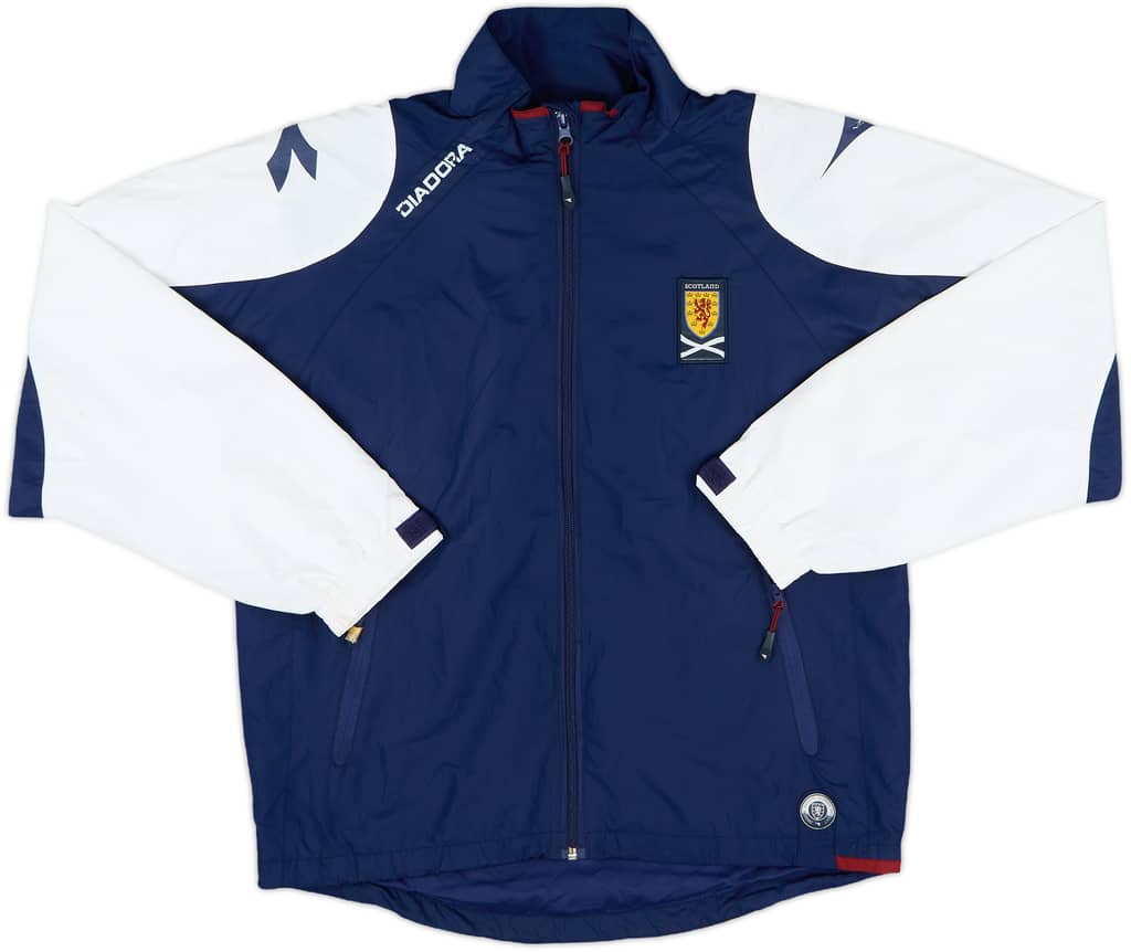2005-06 Scotland Diadora Rain Jacket - 6/10 - (L.Boys)