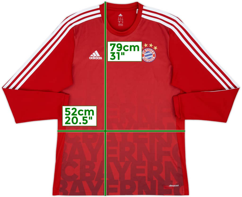 2015-16 Bayern Munich adidas Sweat Top - 8/10 - (L)