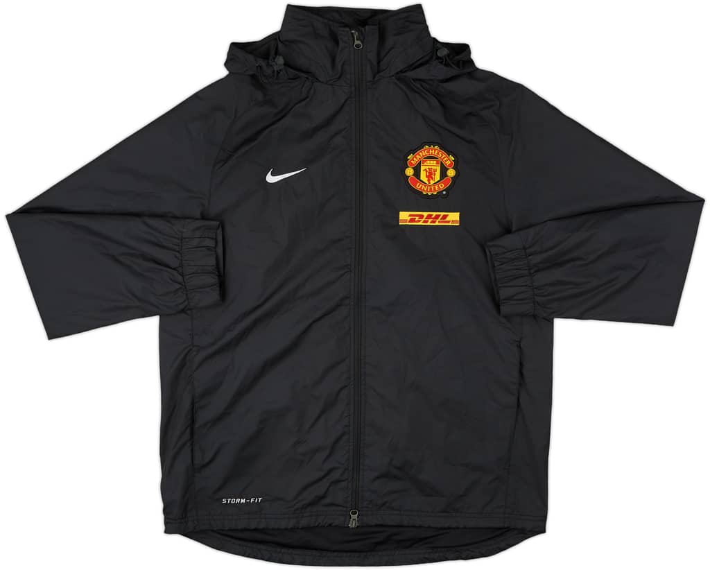 2011-12 Manchester United Nike Hooded Rain Jacket - 8/10 - (M)