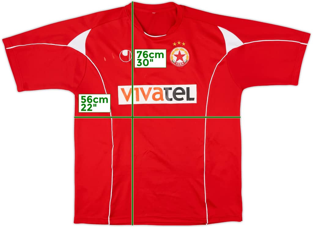 2007-08 CSKA Sofia Home Shirt - 6/10 - (XL)