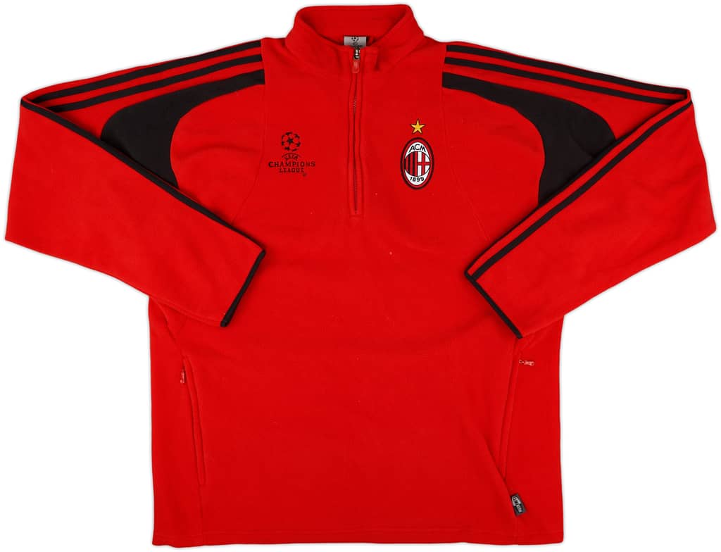 2004-05 AC Milan CL adidas 1/4 Zip Fleece - 10/10 - (L/XL)