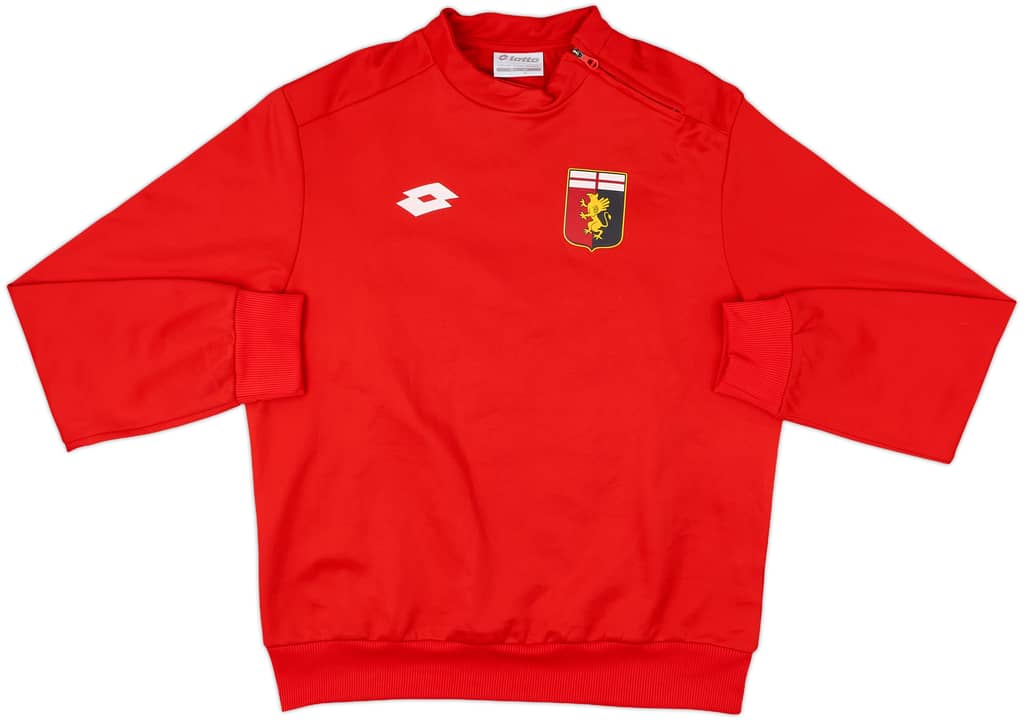 2016-17 Genoa Lotto 1/4 Zip Drill Top - 8/10 - (L)