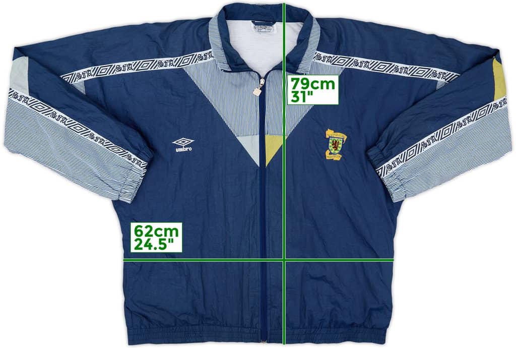 1990-92 Scotland Umbro Track Jacket - 8/10 - (L)