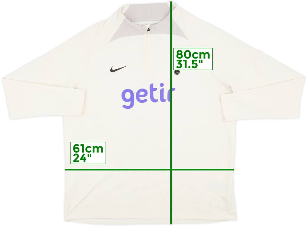 2022-23 Tottenham Nike 1/4 Zip Drill Top - 6/10 - (XXL)