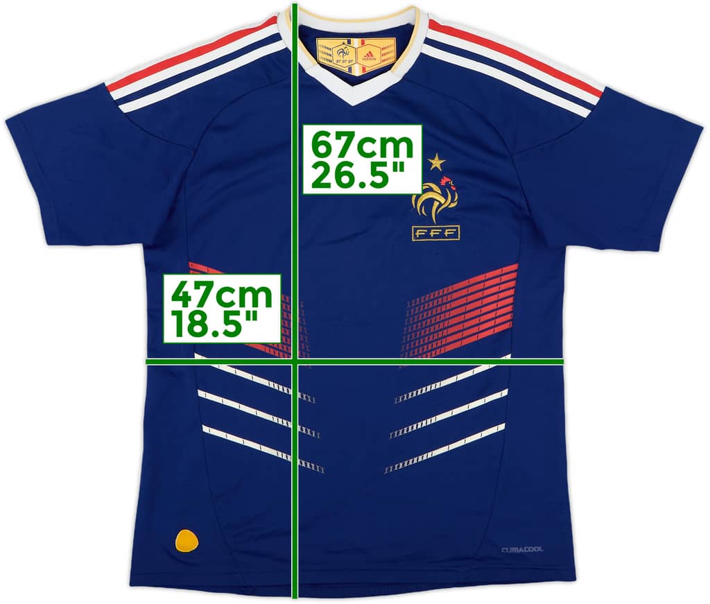 2009-10 France Home Shirt - 6/10 - (L.Boys)