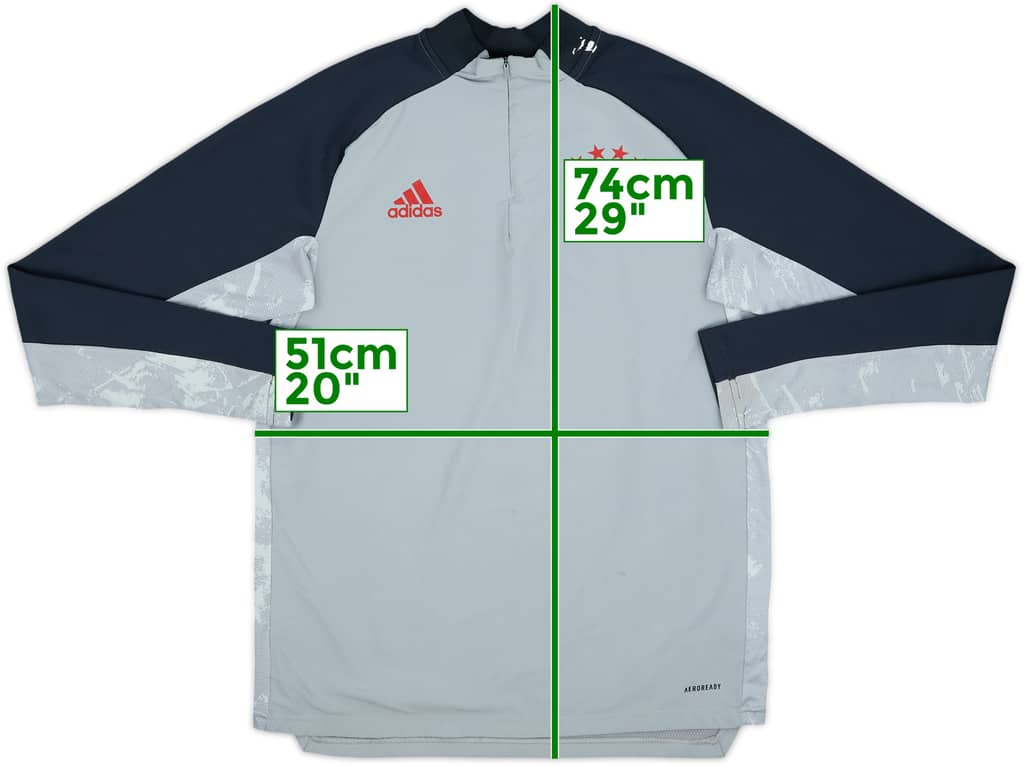 2020-21 Bayern Munich adidas 1/4 Zip Training Top - 8/10 - (M)