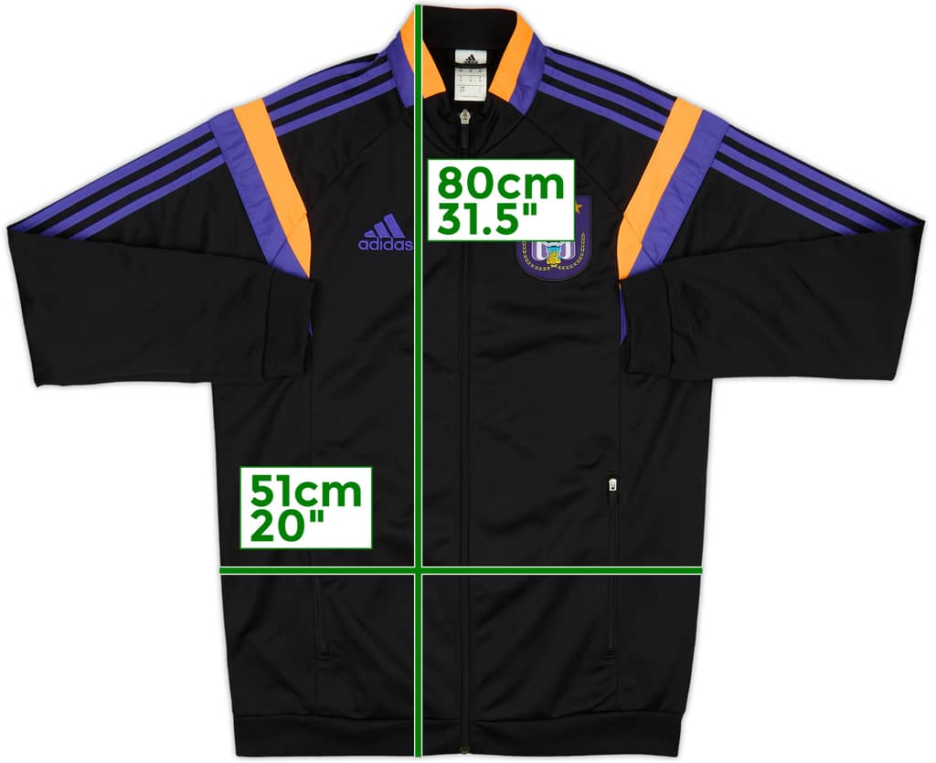 2014-15 Anderlecht adidas 1/4 Zip Drill Top - 8/10 - (M)
