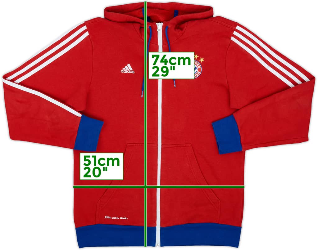 2014-15 Bayern Munich adidas Hooded Sweat Top - 8/10 - (M)