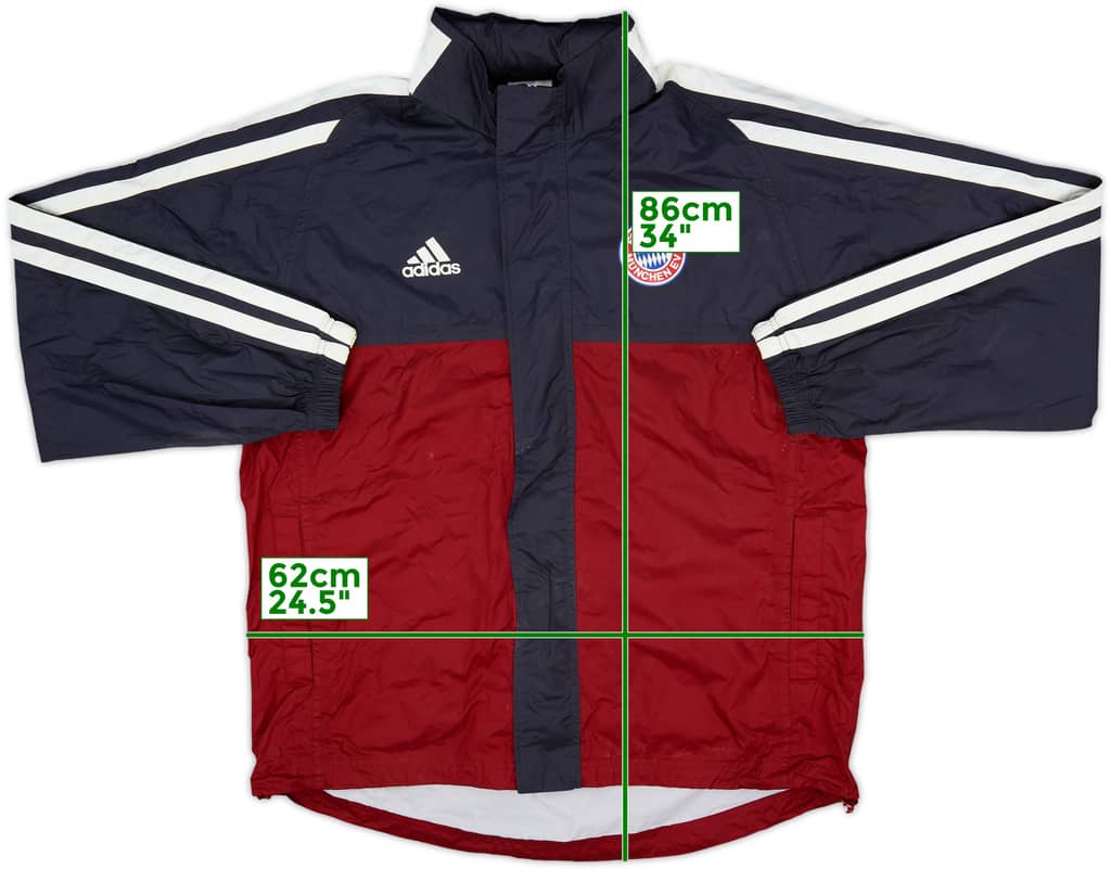 2001-02 Bayern Munich adidas Hooded Rain Jacket - 8/10 - (L/XL)