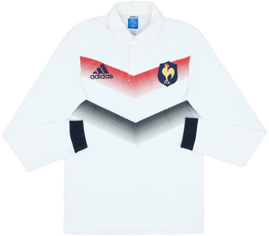 2017 France Rugby Polo L/S Shirt - 5/10 - (S)