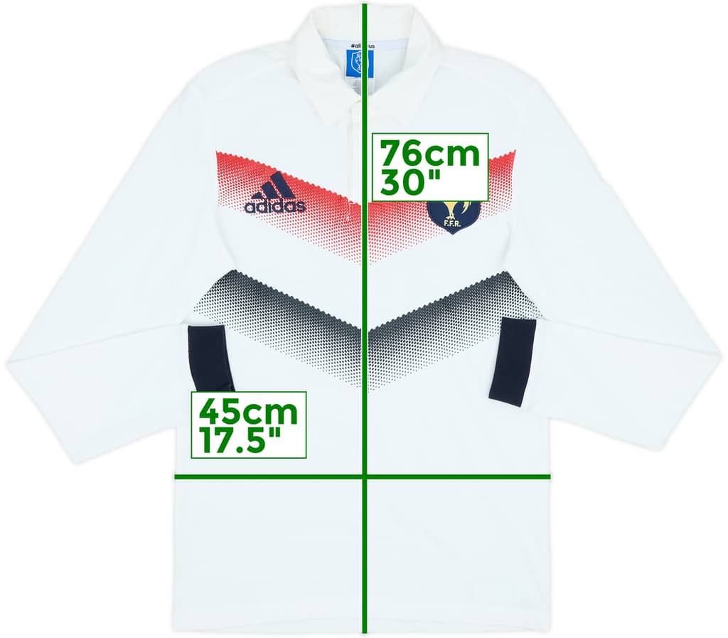 2017 France Rugby Polo L/S Shirt - 5/10 - (S)