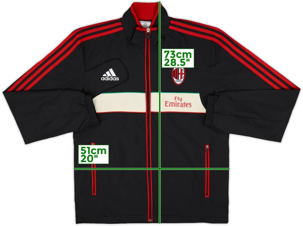 2012-13 AC Milan adidas Track Jacket - 10/10 - (S)
