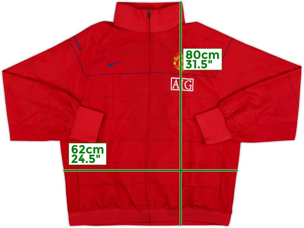 2008-09 Manchester United Nike Track Jacket - 8/10 - (XL)