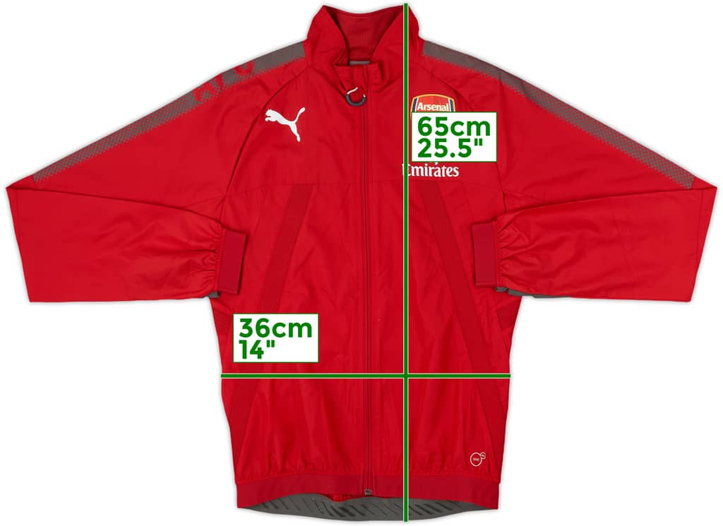 2017-18 Arsenal Puma Track Jacket - 8/10 - (XS)
