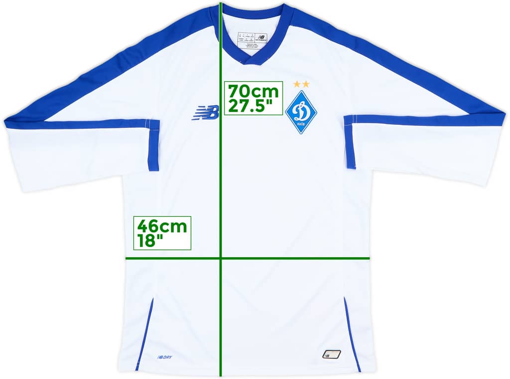 2018-19 Dynamo Kyiv Home L/S Shirt - 10/10 - (S)