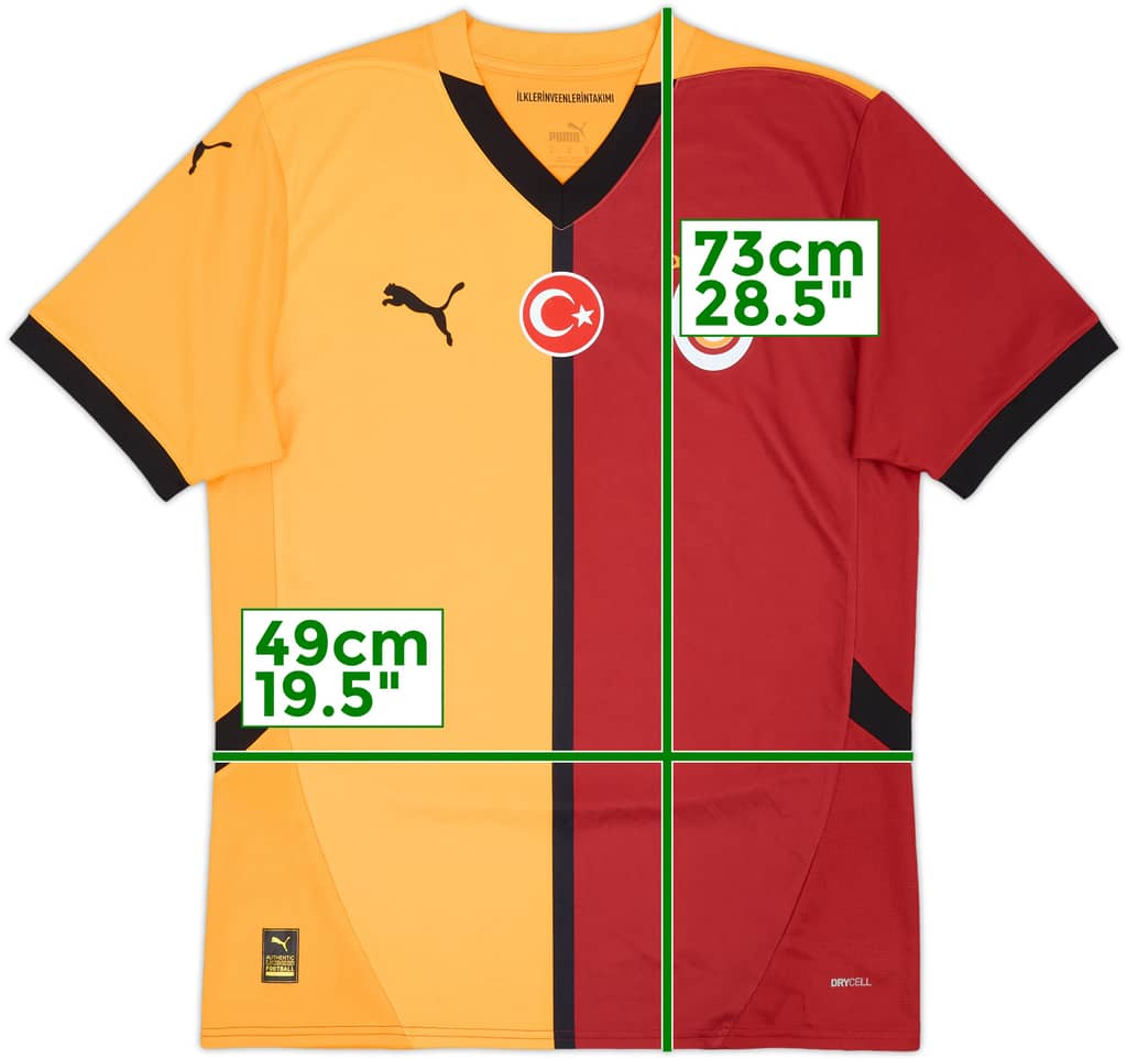 2024-25 Galatasaray Home Shirt - 8/10 - (M)