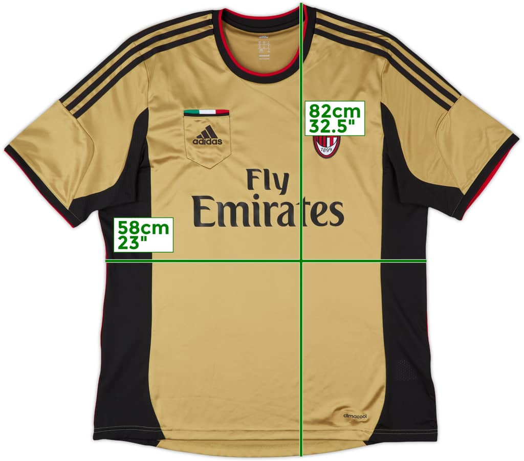 2013-14 AC Milan Third Shirt - 10/10 - (XL)