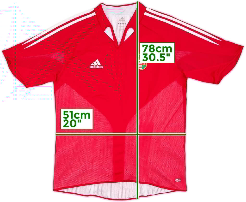 2004-06 Hungary Player Issue Home Shirt - 9/10 - (L)