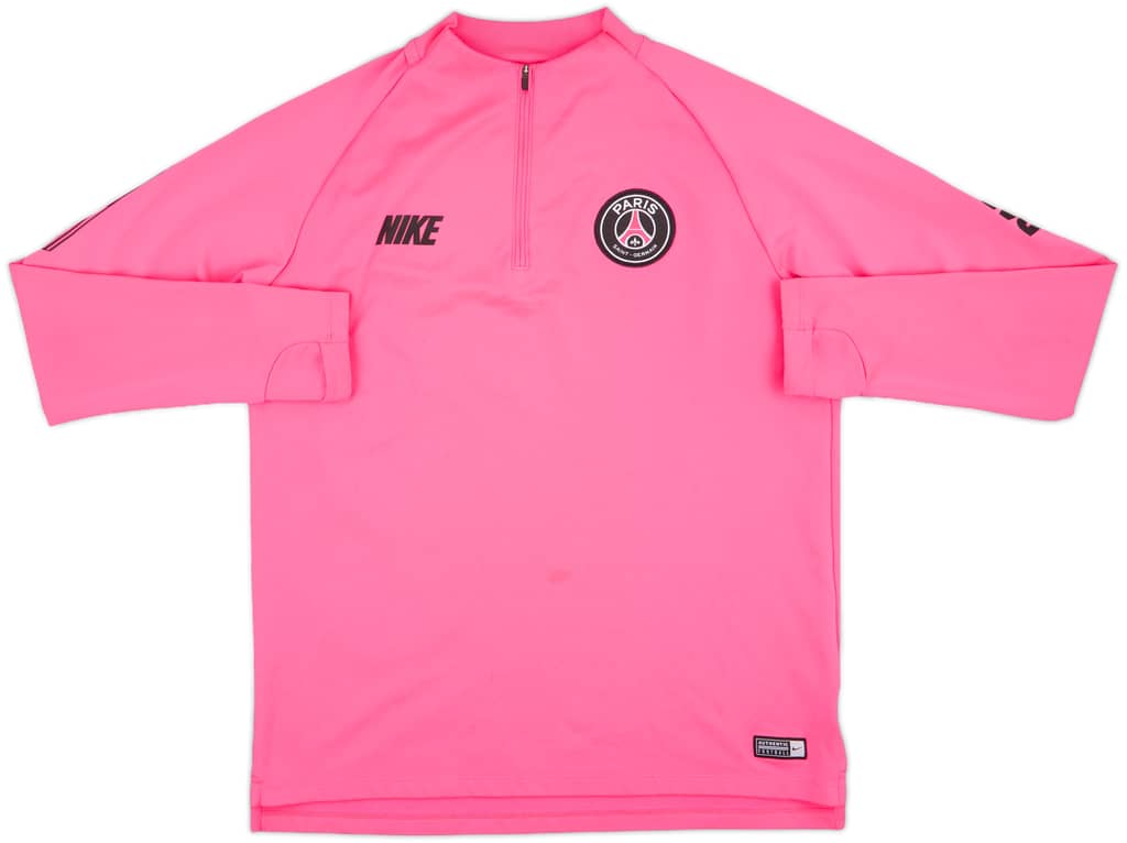 2019-20 Paris Saint-Germain Nike 1/4 Zip Training Top - 7/10 - (L)