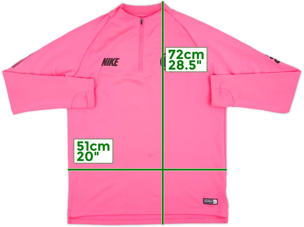 2019-20 Paris Saint-Germain Nike 1/4 Zip Training Top - 7/10 - (L)