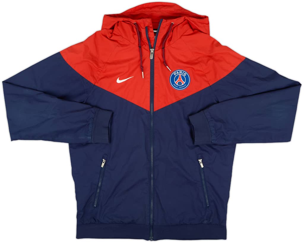 2017-18 Paris Saint-Germain Nike Hooded Track Jacket - 9/10 - (S)