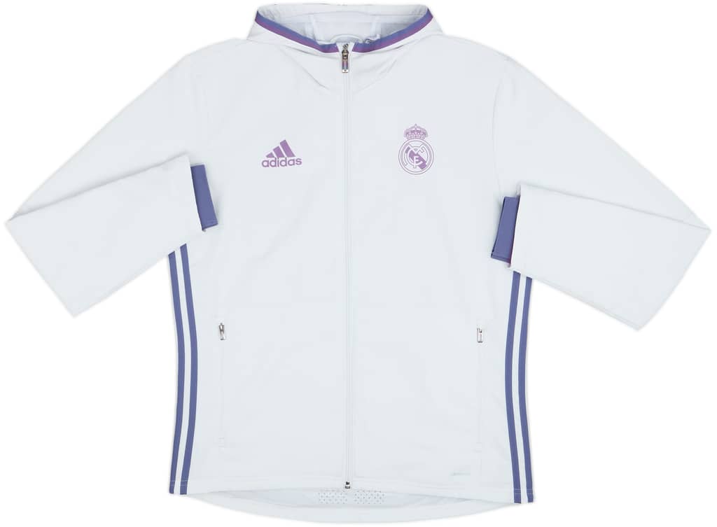 2016-17 Real Madrid adidas Hooded Track Jacket - 5/10 - (M)