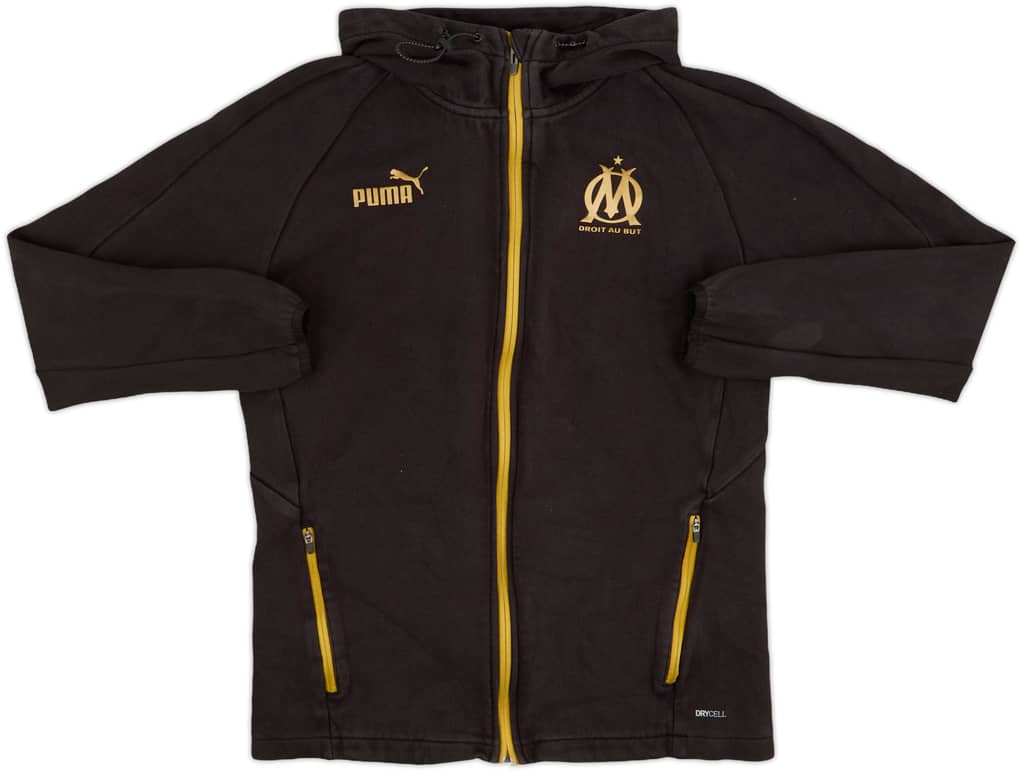 2022-23 Olympique Marseille Puma Hooded Track Jacket - 8/10 - (M)